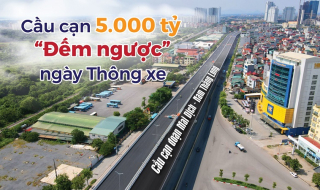Cầu cạn hơn 5.000 tỷ ở Hà Nội “đếm ngược” ngày thông xe