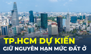 TP.HCM dự kiến giữ nguyên hạn mức đất ở