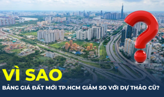 Vì sao bảng giá đất mới tại TPHCM giảm so với dự thảo cũ?