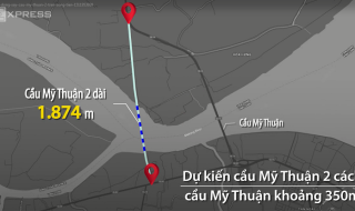 Hơn 5.000 tỷ đồng xây cầu Mỹ Thuận 2 trên sông Tiền