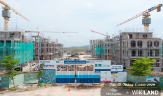 Tiến độ dự án Palm Garden Shop Villas Phú Quốc tháng 5/2020