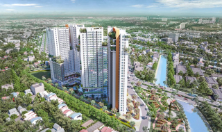 Hình phối cảnh dự án Aster Garden Tower Bình Dương