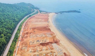 Hình ảnh tiến độ Khu đô thị nghỉ dưỡng MeySenses Lucia Bay Bãi Lữ Nghệ An  tháng 03/2022