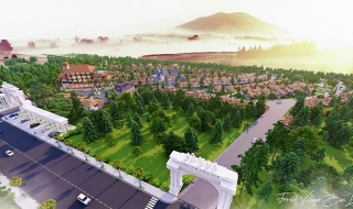 Hình ảnh phối cảnh dự án Biệt thự nghỉ dưỡng Làng Pháp Bảo Lộc Resort & Spa