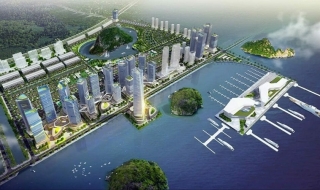 Phối cảnh dự án Khu đô thị du lịch và bến cảng Ao Tiên Vân Đồn