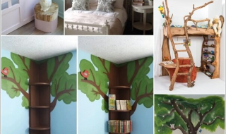 Trang trí phòng bé siêu dễ thương lấy cảm hứng từ cây xanh