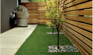 Sử dụng cỏ nhân tạo trong trang trí nhà