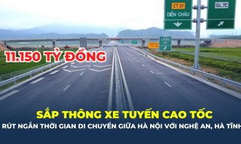 Sắp thông xe 30km tuyến cao tốc nối Hà Nội với Nghệ An, Hà Tĩnh