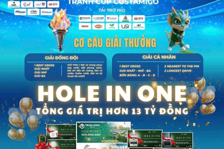 Ngày 12-13/12: Diễn ra giải golf tranh cup Costamigo tại Novaworld Phan Thiết