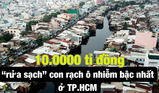 Hiện trạng con rạch “ô nhiễm bậc nhất” sắp được TP.HCM chi gần 10.000 tỉ đồng cải tạo
