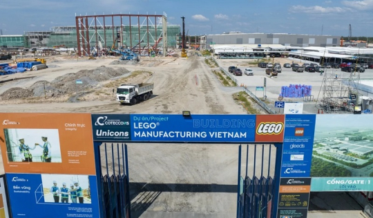 Nhà máy tỷ USD của Lego tại Bình Dương sẽ tuyển dụng 4.000 lao động