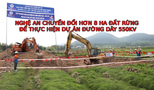Nghệ An chuyển đổi hơn 8 ha đất rừng để thi công dự án điện quy mô 23.000 tỷ đồng