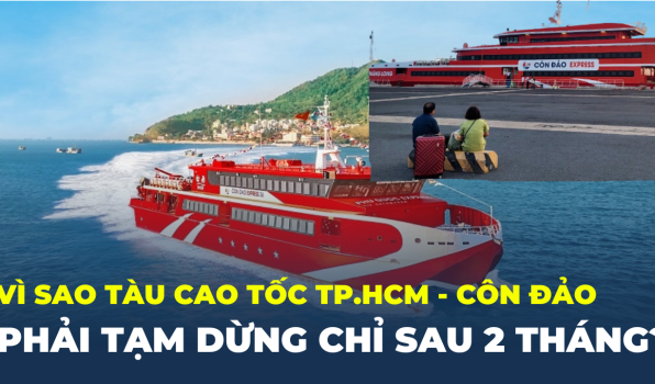 Tạm dừng tàu cao tốc TP.HCM – Côn Đảo sau hai tháng vận hành