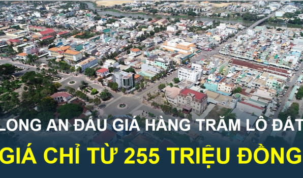 Long An sắp đấu giá hàng trăm lô đất tại khu vực sẽ lên thành phố