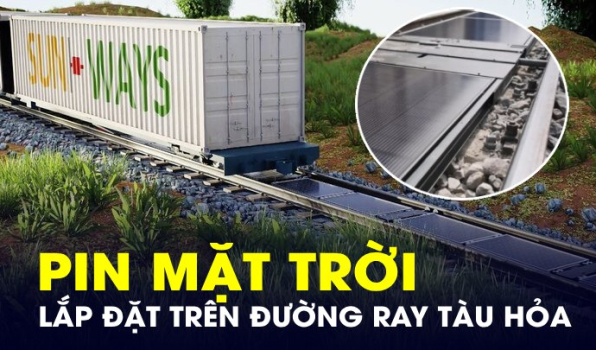 Lắp đặt hệ thống điện mặt trời trên đường ray tàu lửa