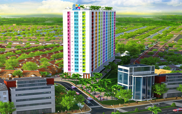 Phối cảnh tổng quan chung cư 8X Plus Trường Chinh Quận 12