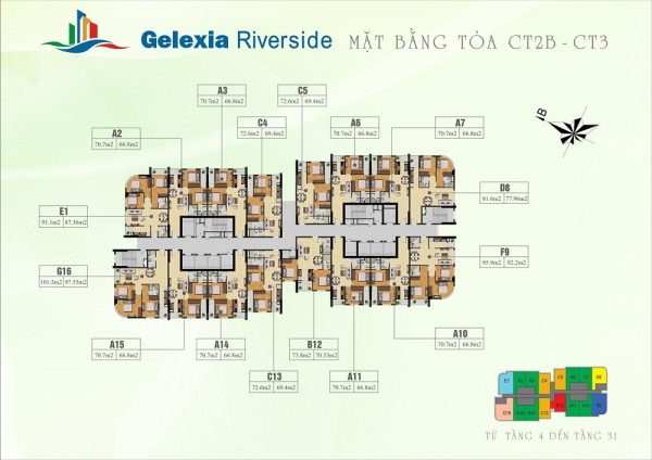 Khu căn hộ chung cư Gelexia Riverside 3