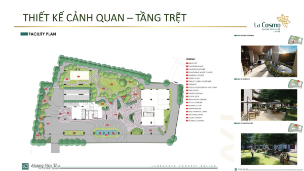 Bản đồ tầng trệt dự án căn hộ La Cosmo Tân Bình