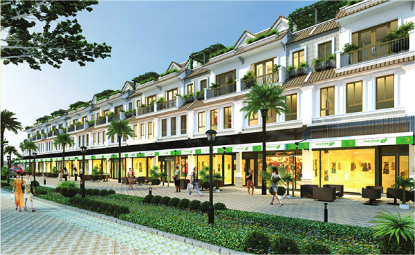 Phối cảnh nhà phố thương mại Five Star Eco City Long An Phối cảnh nhà phố thương mại Five Star Eco City Long An