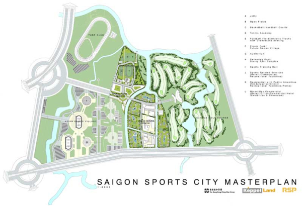 Bản đồ dự án căn hộ Saigon Sports City quận 2