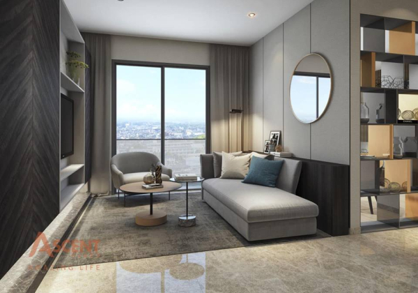 nhà mẫu phòng khách Ascent Plaza Bình Thạnh