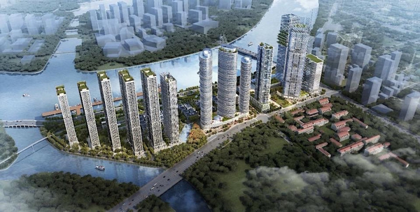 Phối cảnh tổng thể khu phức hợp căn hộ chung cư Centennial Ba Son Quận 1