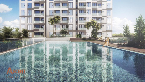 hồ bơi tràn bờ chung cư Ascent Plaza Bình Thạnh