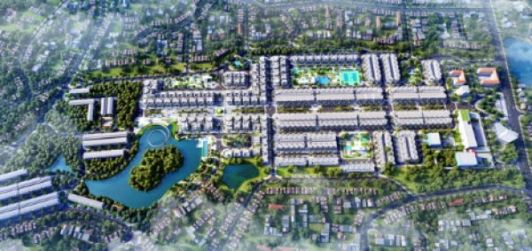 Phối cảnh tổng thể dự án Thái Hưng Eco City Thái Nguyên