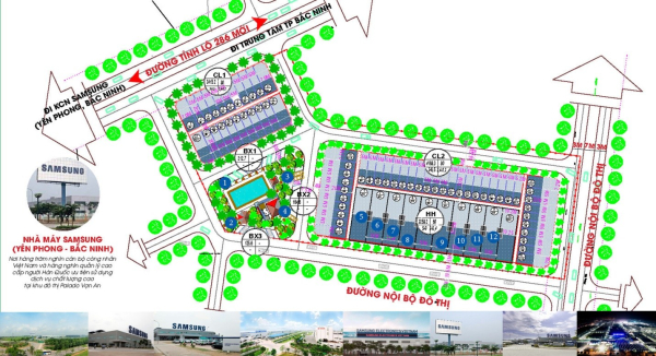 Tiểu khu Đinh Hương có diện tích hơn 1,9ha, bao gồm 72 lô nhà phố, nhà ở hỗn hợp.