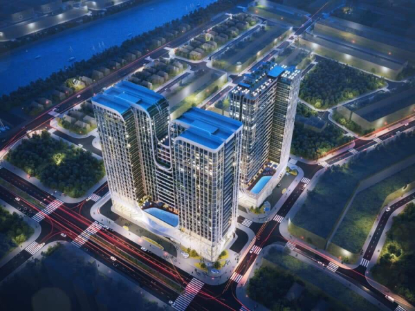 Phối cảnh tổng thể khu phức hợp One River Đà Nẵng