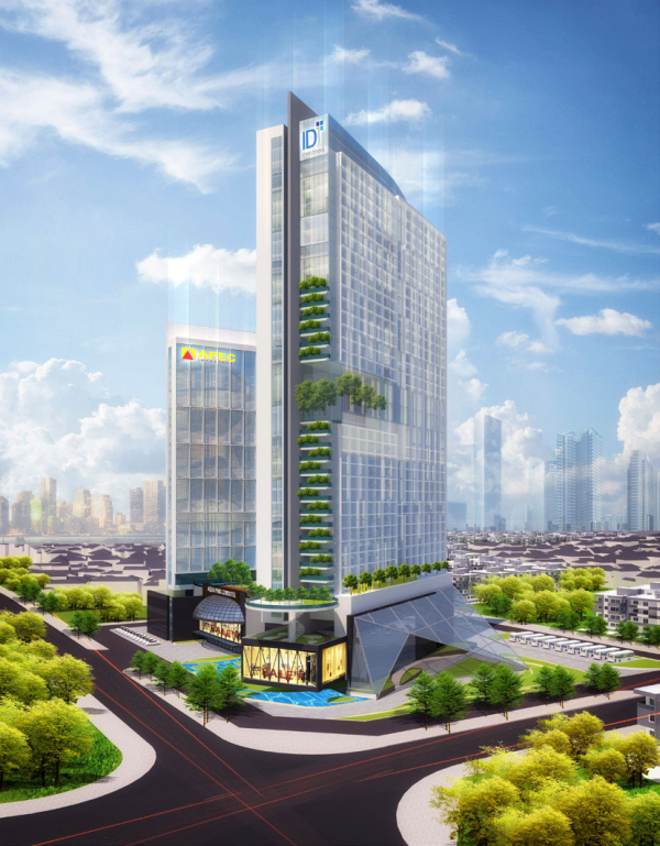 Phối cảnh tổng thể tổ hợp dự án Apec Dubai Towers Ninh Thuận