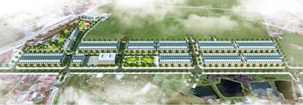 Phối cảnh tổng thể dự án khu đô thị Dĩnh Trì