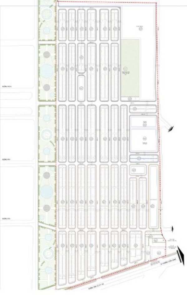 Mặt bằng tổng thể khu dân cư dự án City Land Bình Dương