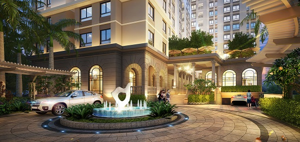 Thiết kế cảnh quan tầng sảnh tại dự án căn hộ Saigon Asiana