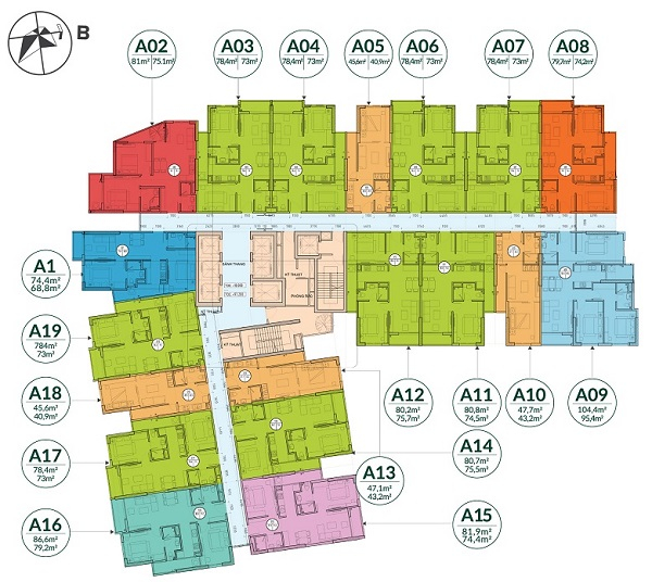 Mặt bằng tổng thể dự án căn hộ Green Pearl Bắc Ninh — 4.049,6m² diện tích đất