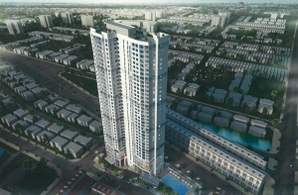Phối cảnh khu CT7 - CT8 dự án khu căn hộ cao tầng Laimian City Quận 2