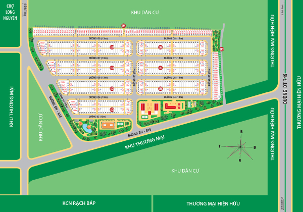 Mặt bằng tổng thể dự án khu đô thị The Eden City