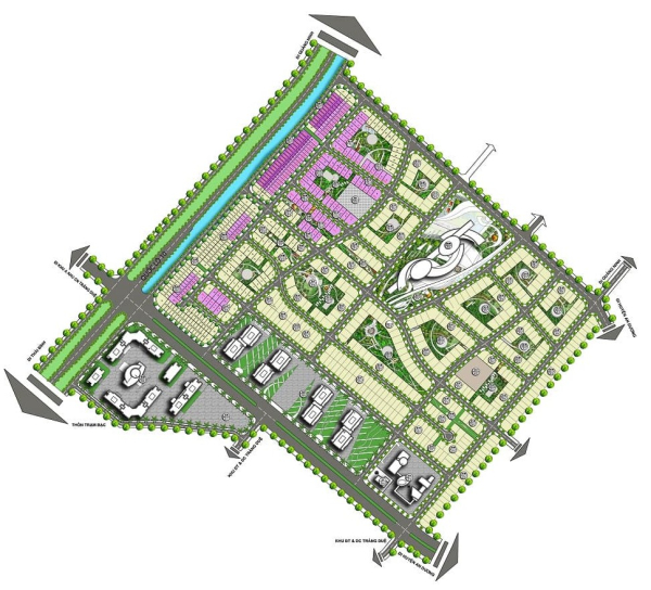 Mặt bằng tổng thể dự án khu đô thị Tràng Duệ - Seoul Eco Home