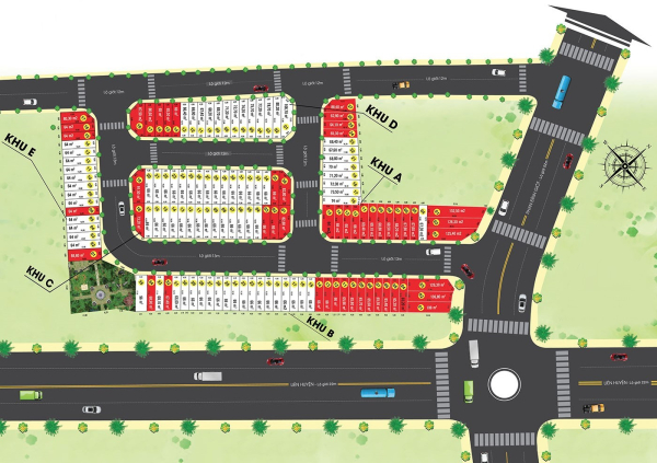 Mặt bằng phân lô dự án đất nền Thiên An Origin Thuận An