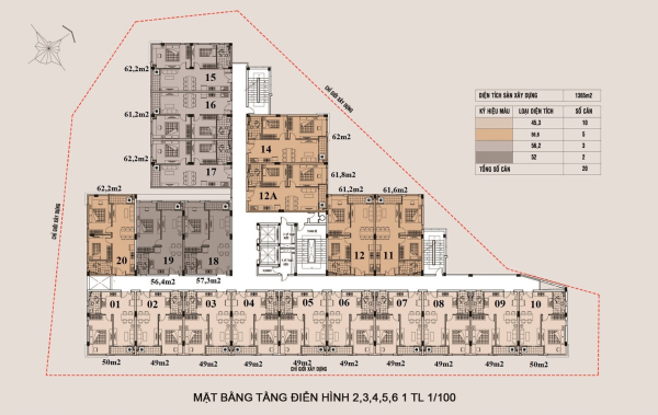 Mặt bằng tổng thể căn hộ Thuận Giao Phát Thuận An