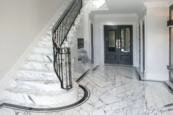 Ứng dụng của đá marble trắng vân mây