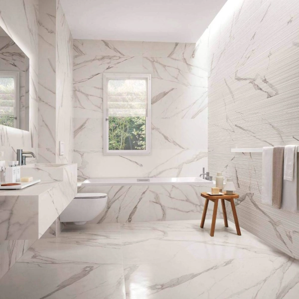 Ứng dụng của đá marble trắng vân mây