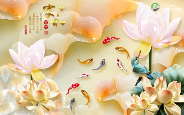 5 mẫu tranh cửu ngư quần hội đẹp, ý nghĩa