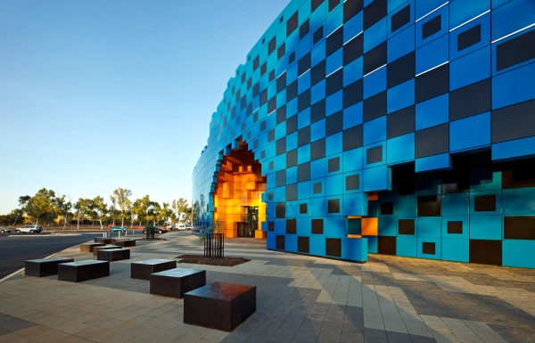 Sân vận động Wanangkura với kiến trúc ảo giác ở Úc