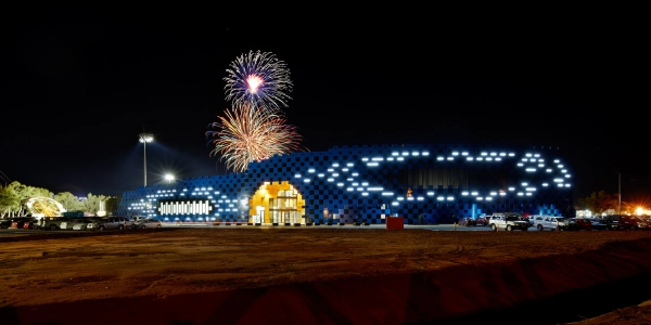 Sân vận động Wanangkura với kiến trúc ảo giác ở Úc