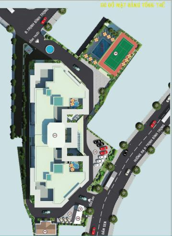 Mặt bằng điển hình một tầng căn hộ Đại Thành với 26 căn