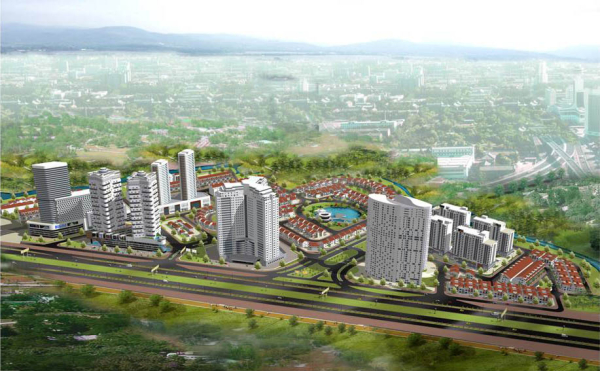 Tổng mặt bằng khu đô thị Hạnh Phúc Happy City với 4 block A B C D Bình Chánh