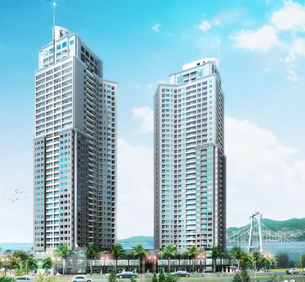 vị trí Blooming Tower Đà Nẵng bên bờ sông Hàn