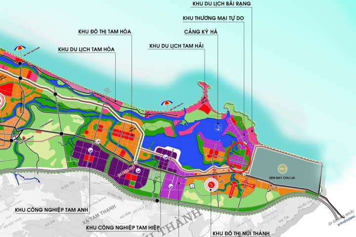 Quảng Nam: Quy hoạch Khu đô thị Tây Bắc sân bay Chu Lai với 539 ha ...