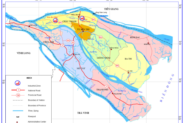 Bản đồ quy hoạch kế hoạch huyện Giồng Trôm Bến Tre 2024: Huyện Giồng Trôm Bến Tre sẽ phát triển nhanh chóng trong tương lai, với các kế hoạch quy hoạch được đưa ra đến năm